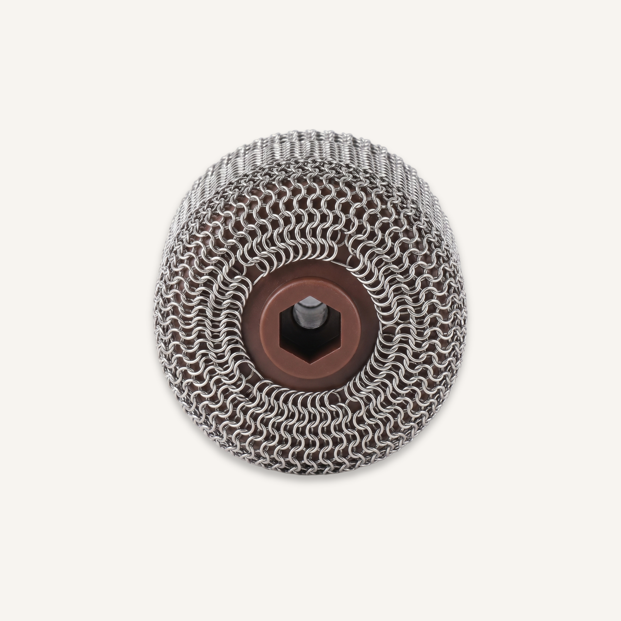 Grill Brush Pro roller and wire brush replacement heads side by side