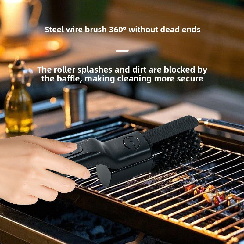 The Grill Guard electric grill brush detail